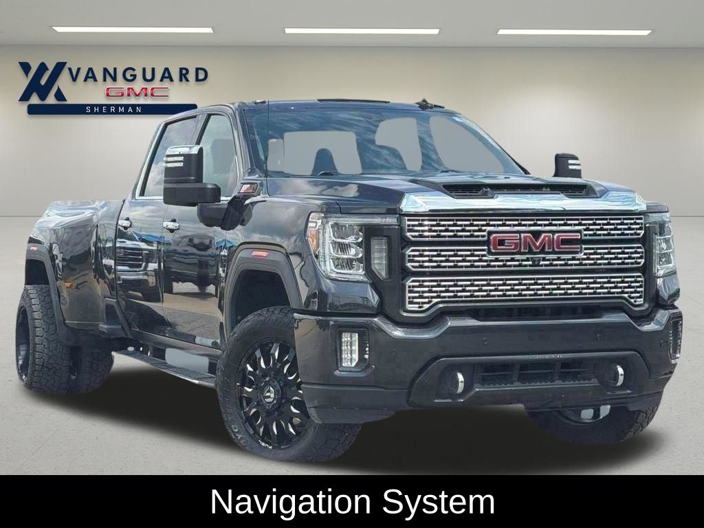 Carbon Black Metallic 2020 GMC Sierra 3500HD Denali Crew Cab 4WD Pickup Truck Four-Wheel Drive Automatic