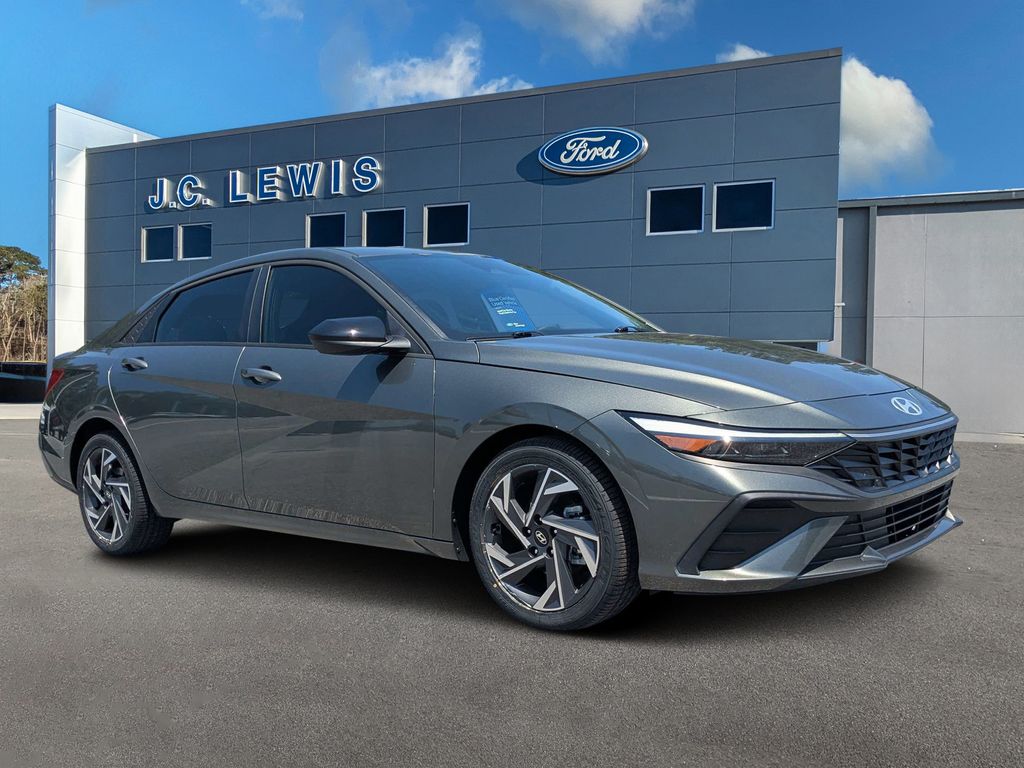 Amazon Gray 2025 Hyundai Elantra Sedan Front-Wheel Drive Continuously Variable Transmission