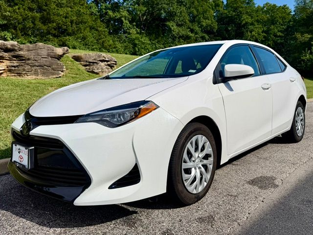 Super White 2018 Toyota Corolla Sedan Front-Wheel Drive Continuously Variable Transmission