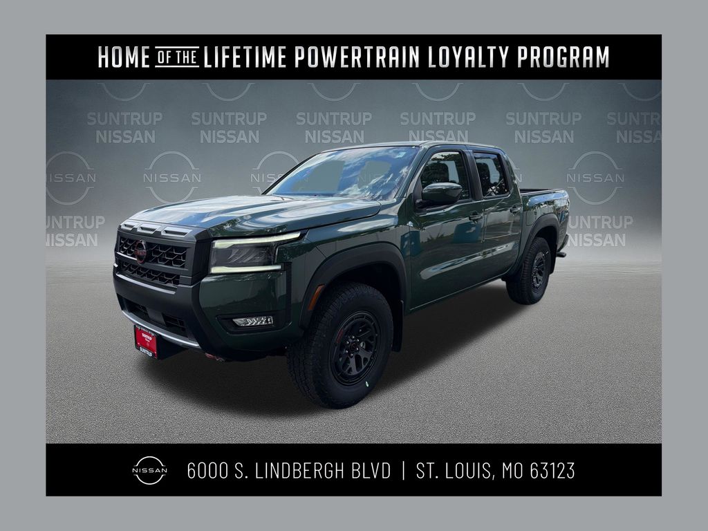 Tactical Green Metallic 2026 Nissan Frontier PRO-4X Crew Cab 4WD Pickup Truck Four-Wheel Drive 9-Speed Automatic Overdrive