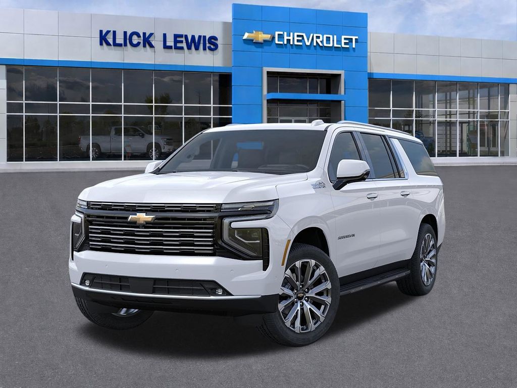 2026 Chevrolet Suburban High Country White at Klick Lewis Buick Chevrolet