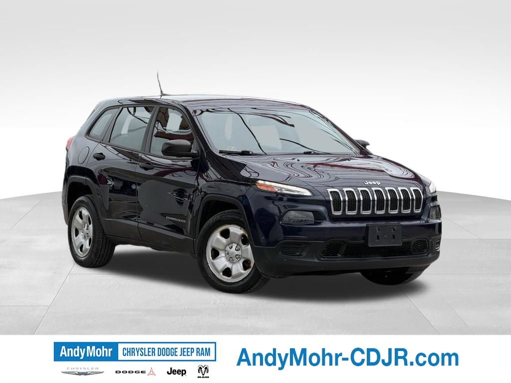 True Blue Pearlcoat 2015 Jeep Cherokee Sport FWD SUV / Crossover Front-Wheel Drive 9-Speed Automatic