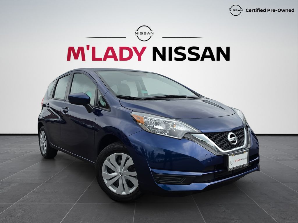 Deep Blue Pearl 2017 Nissan Versa Note Hatchback Front-Wheel Drive Continuously Variable Transmission