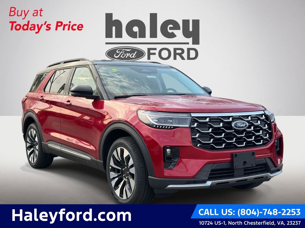 Rapid Red Metallic Tinted Clearcoat 2026 Ford Explorer SUV / Crossover All-Wheel Drive Automatic