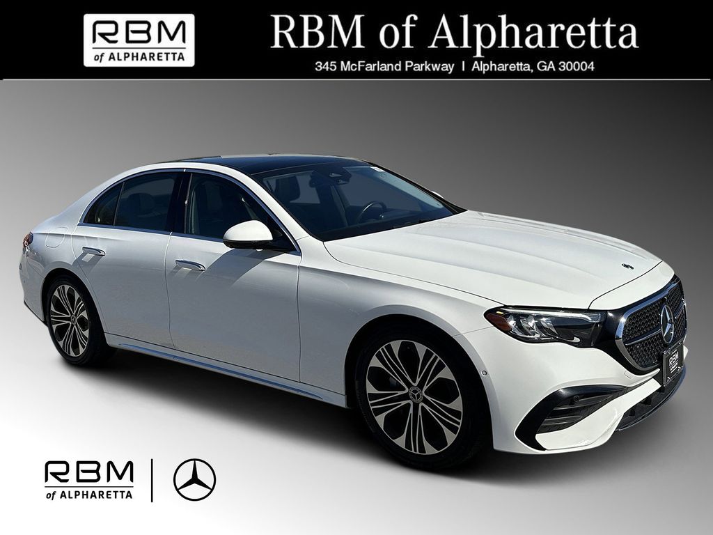 White 2025 Mercedes-Benz E-Class E 350 4MATIC Sedan All-Wheel Drive 9-Speed Automatic