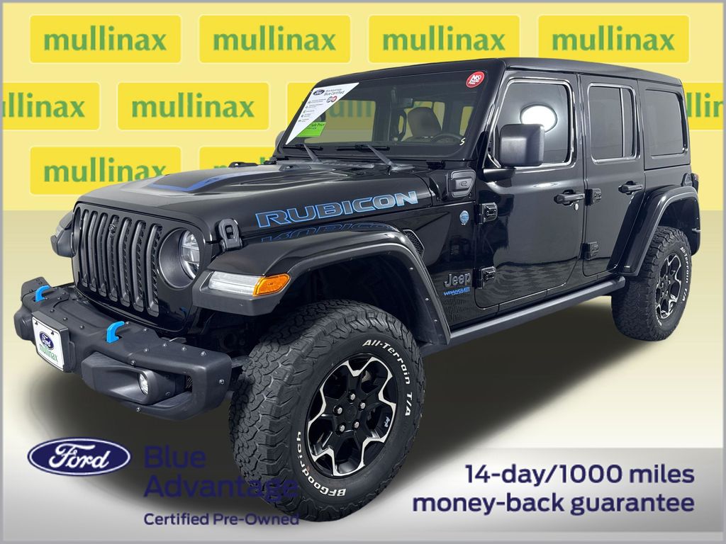 Certified Used 2021 Black Jeep Unlimited Rubicon 4xe image 14