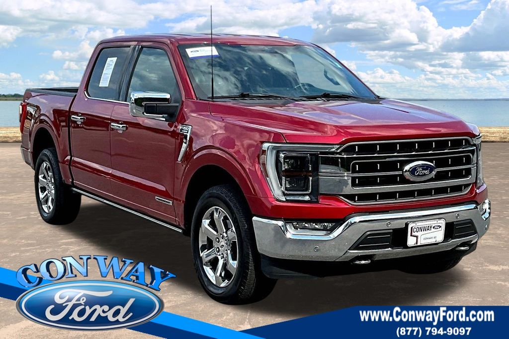 Red Metallic 2023 Ford F-150 Pickup Truck Four-Wheel Drive Automatic