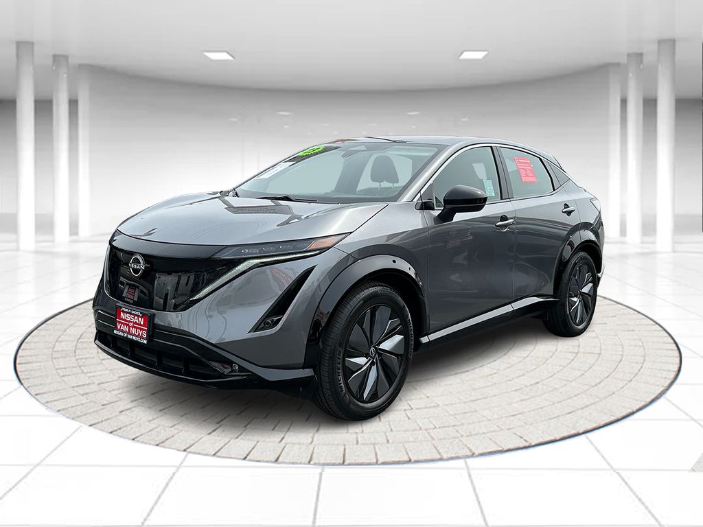 Gray (Gun Metallic) 2023 Nissan Ariya Evolve+ FWD SUV / Crossover Front-Wheel Drive Continuously Variable Transmission