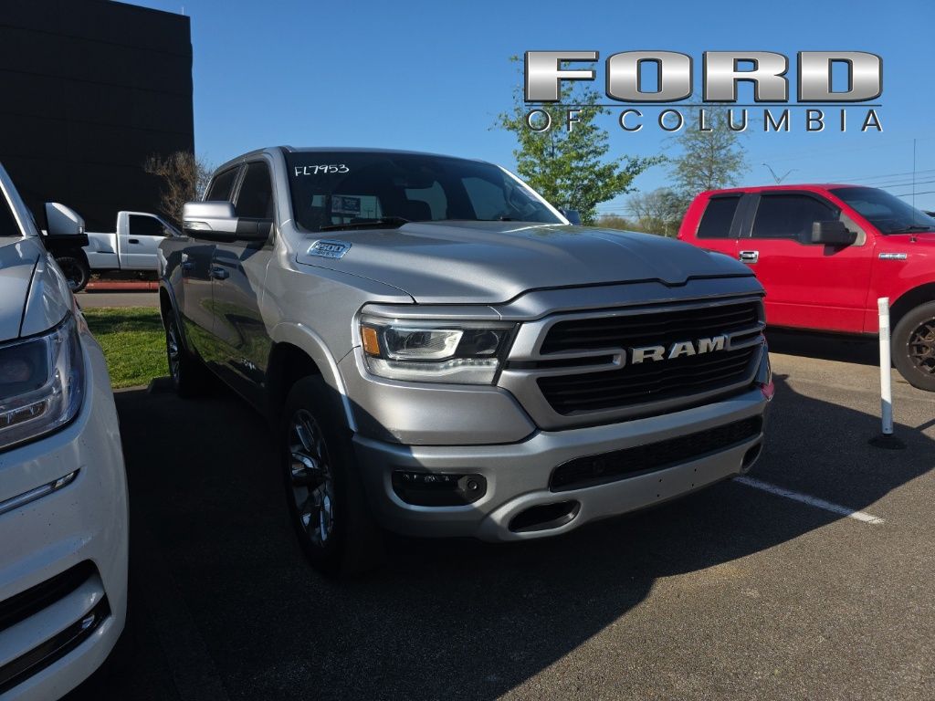 Billet Silver Metallic Clearcoat 2022 RAM 1500 Laramie Crew Cab 4WD Pickup Truck Four-Wheel Drive 8-Speed Automatic