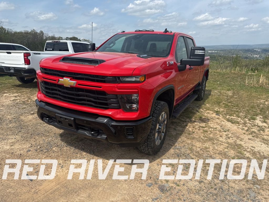 Red Hot 2025 Chevrolet Silverado 2500HD Custom Crew Cab 4WD Pickup Truck Four-Wheel Drive Automatic
