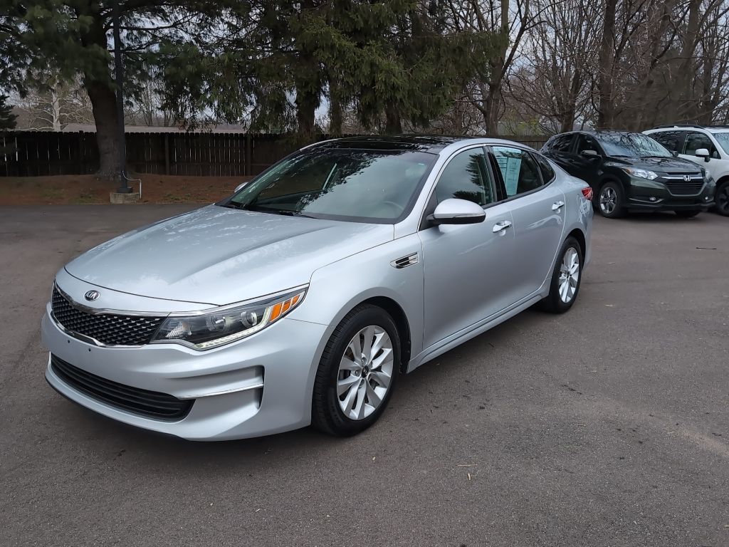 Sparkling Silver 2018 Kia Optima EX Sedan Front-Wheel Drive 6-Speed Automatic