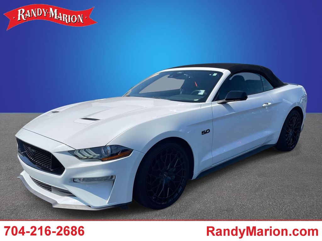 Oxford White 2022 Ford Mustang Convertible Rear-Wheel Drive Automatic