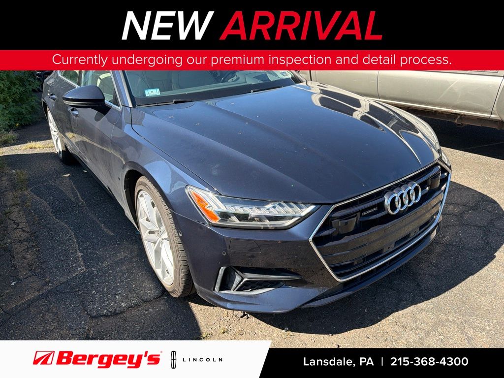 Blue Metallic 2023 Audi A7 Sedan All-Wheel Drive 7-Speed Automatic