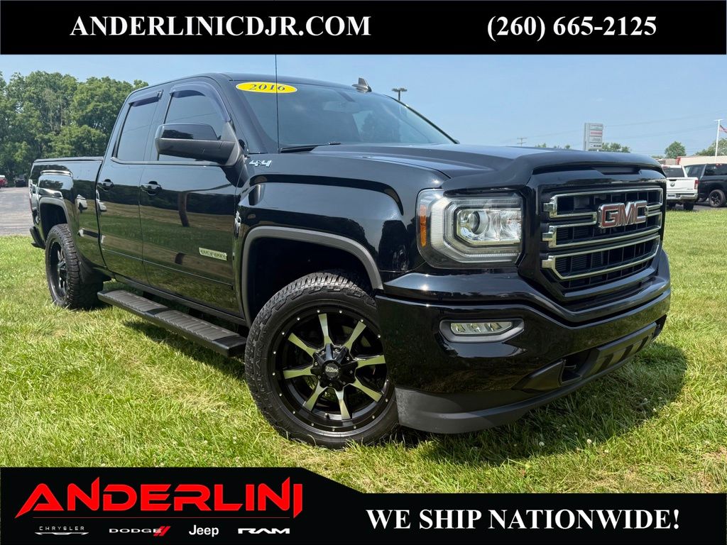 Onyx Black 2016 GMC Sierra 1500 Pickup Truck Four-Wheel Drive 6-Speed Automatic Overdrive