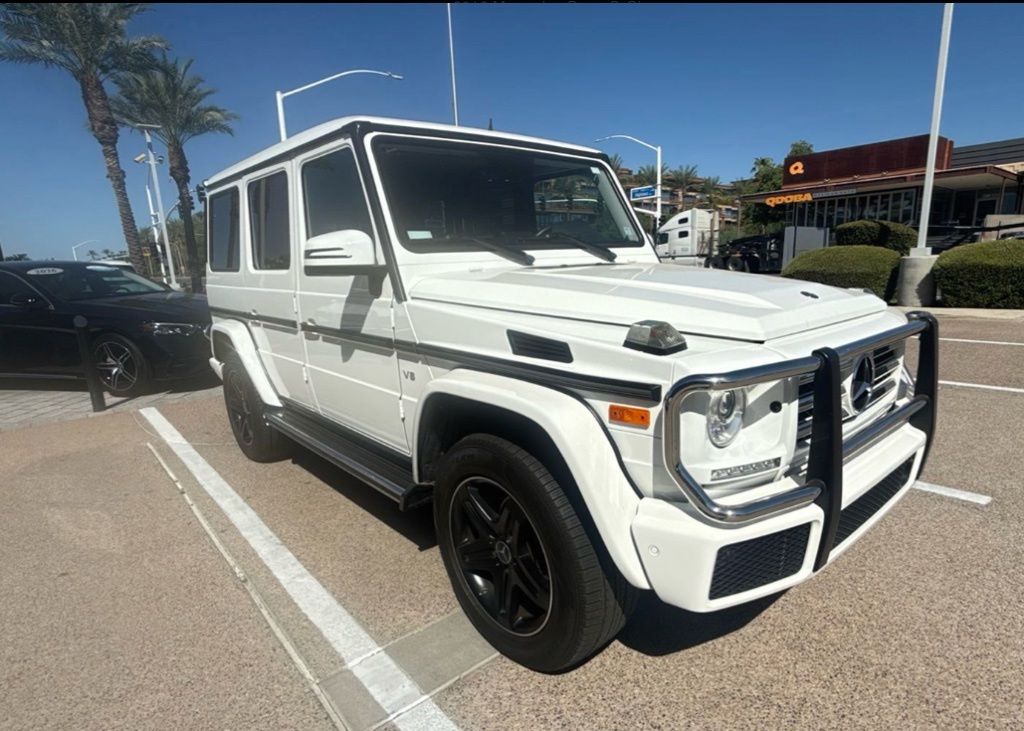 Polar White 2016 Mercedes-Benz G-Class SUV / Crossover All-Wheel Drive 7-Speed Automatic