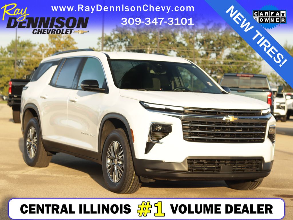 Summit White 2024 Chevrolet Traverse SUV / Crossover Front-Wheel Drive 8-Speed Automatic
