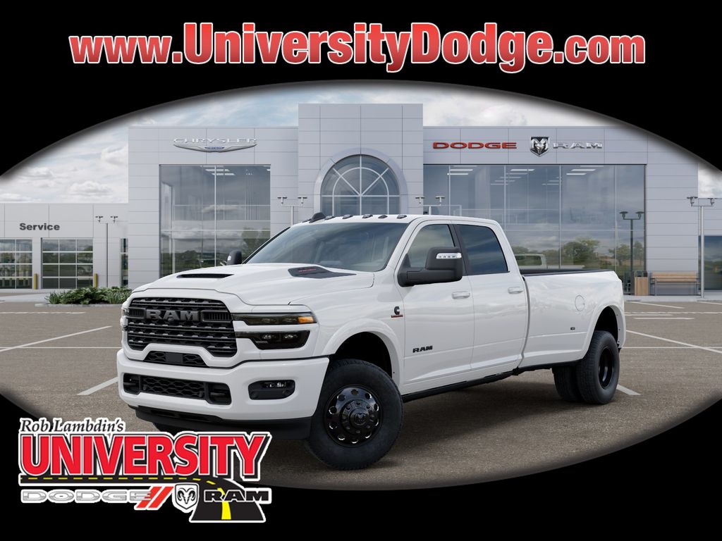 Bright White Clearcoat 2026 RAM 3500 Pickup Truck Four-Wheel Drive 8-Speed Automatic