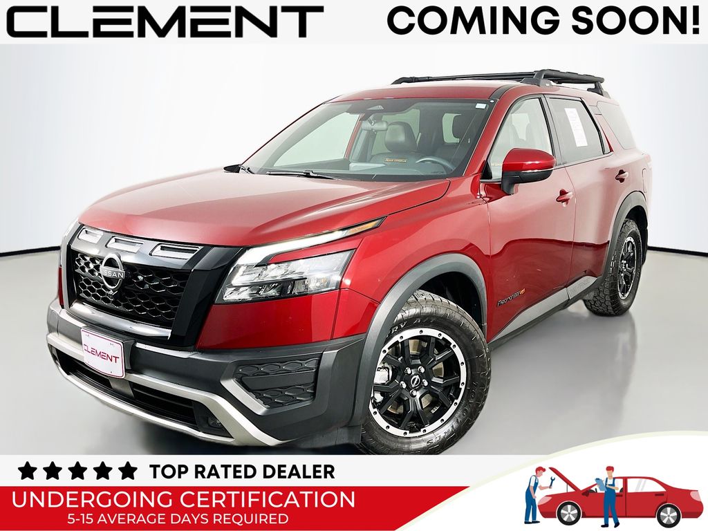 Red (Scarlet Ember Tintcoat) 2025 Nissan Pathfinder Rock Creek 4WD SUV / Crossover All-Wheel Drive 9-Speed Automatic