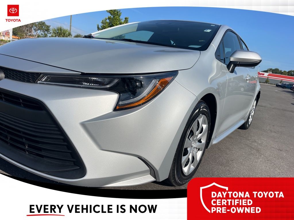 Certified 2024 Toyota Corolla LE with VIN 5YFB4MDE8RP121145 for sale in Daytona Beach, FL