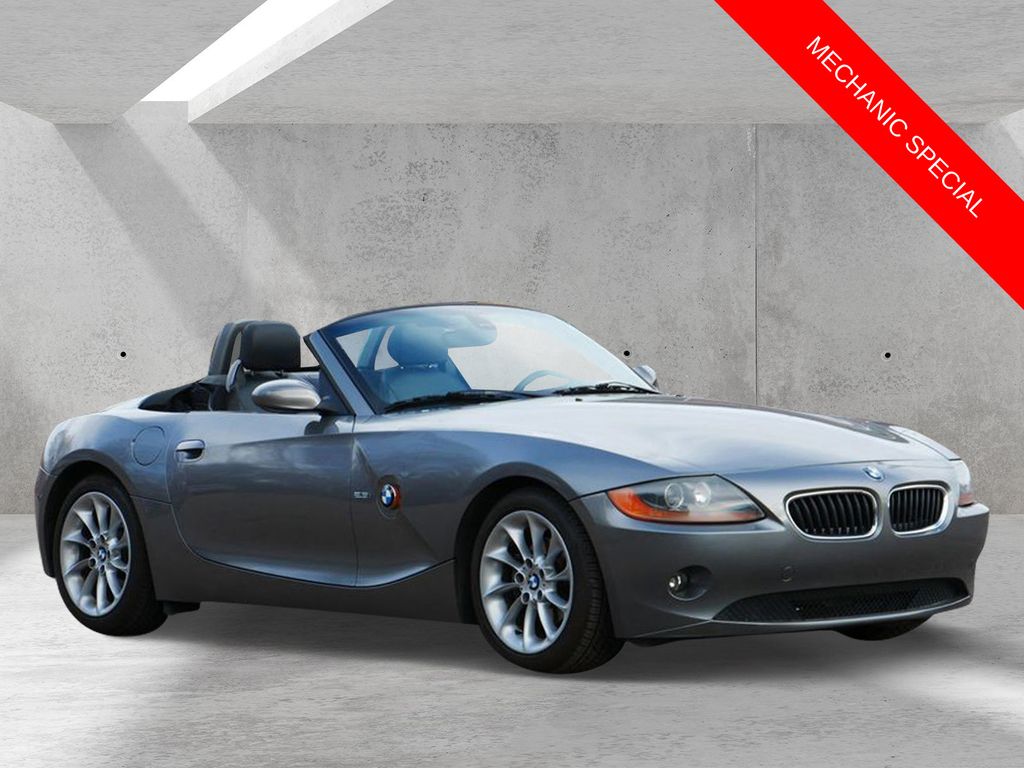 Titanium Silver Metallic 2004 BMW Z4 2.5i Roadster RWD Convertible Rear-Wheel Drive 5-Speed Manual
