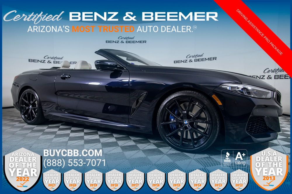 Carbon Black Metallic 2019 BMW 8 Series M850i xDrive Convertible AWD Convertible All-Wheel Drive 8-Speed Automatic