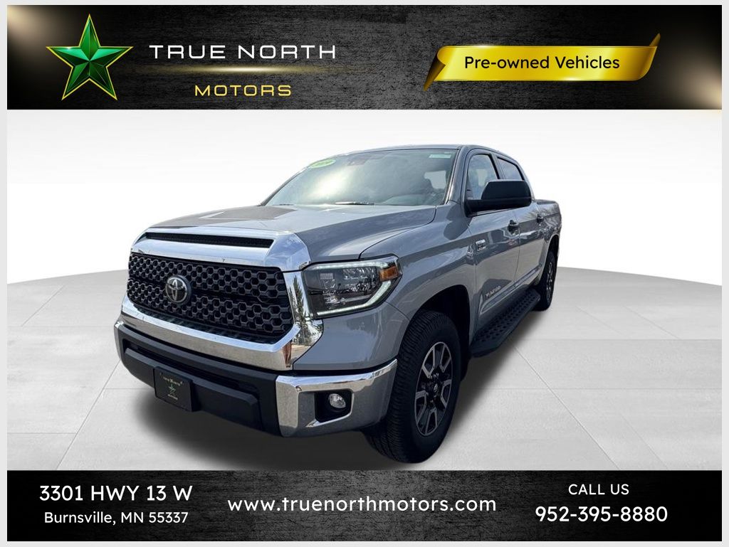 Gray 2019 Toyota Tundra SR5 CrewMax 5.7L 4WD Pickup Truck Four-Wheel Drive 6-Speed Automatic