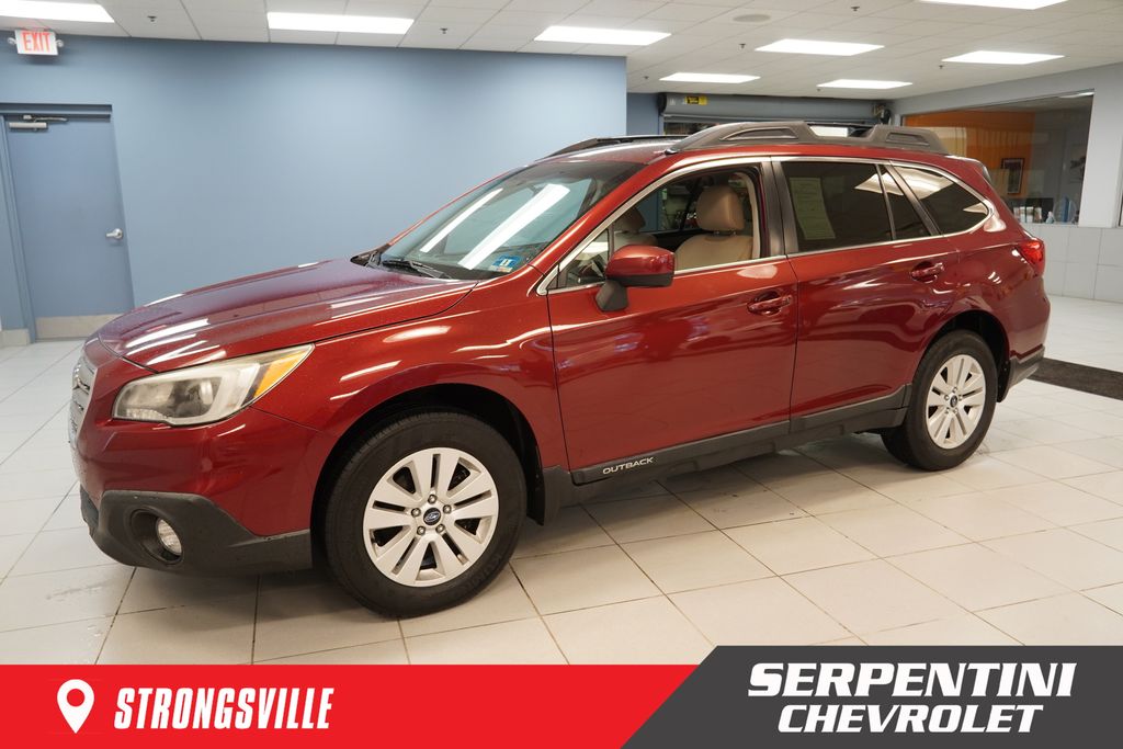 Venetian Red Pearl 2015 Subaru Outback 2.5i Premium Wagon All-Wheel Drive Continuously Variable Transmission