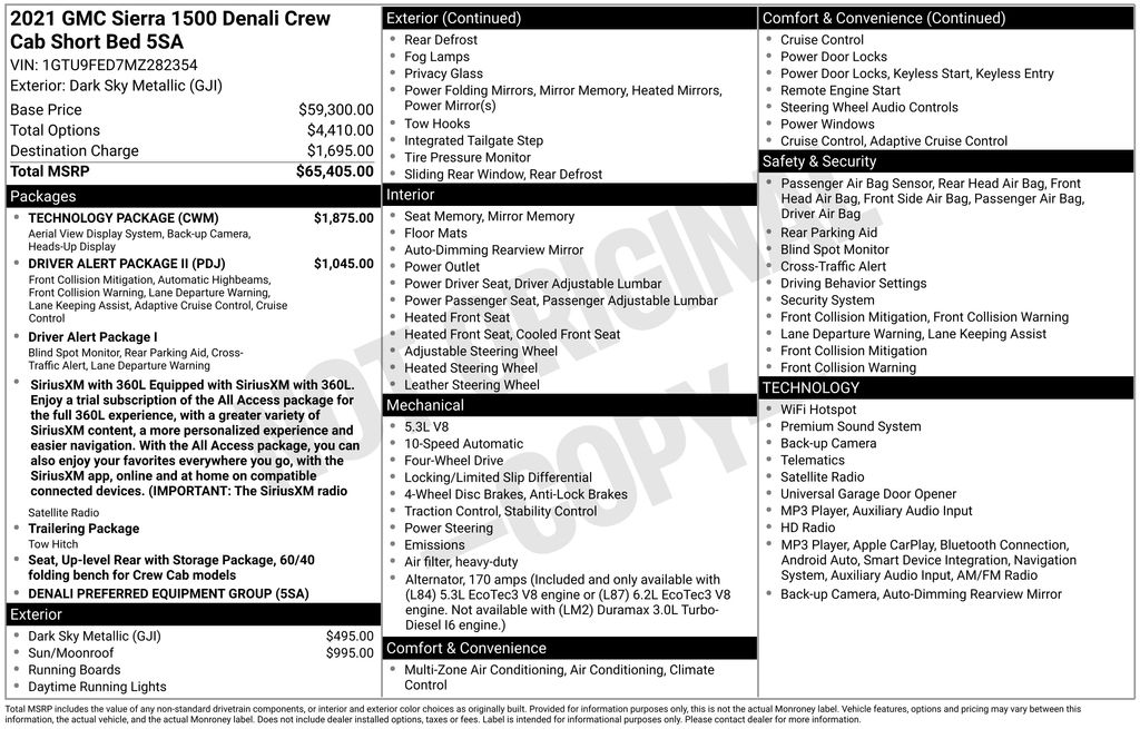 2021 GMC Sierra 1500 Denali Blue at Carlisle Cadillac Buick GMC