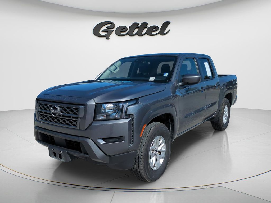 Gray (Gun Metallic) 2024 Nissan Frontier Pickup Truck 4X2 9-Speed Automatic Overdrive