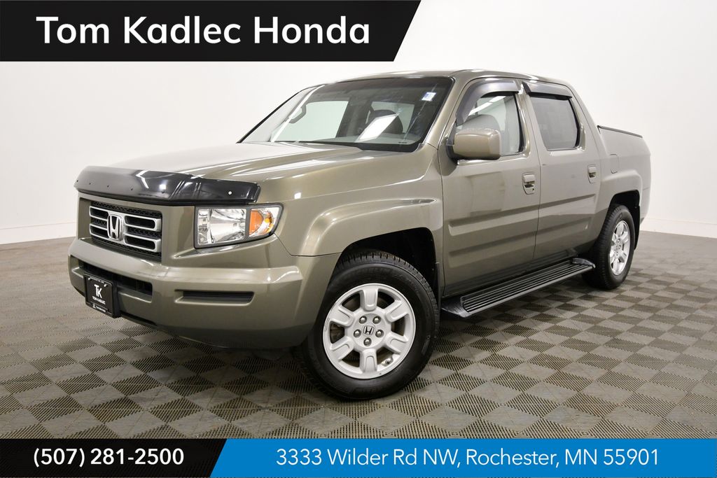 Gray 2007 Honda Ridgeline RTS Pickup Truck All-Wheel Drive 5-Speed Automatic