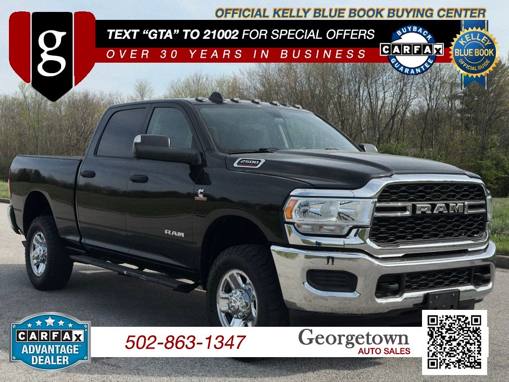 Diamond Black Crystal Pearlcoat 2020 RAM 2500 Tradesman Crew Cab 4WD Pickup Truck Four-Wheel Drive 6-Speed Automatic
