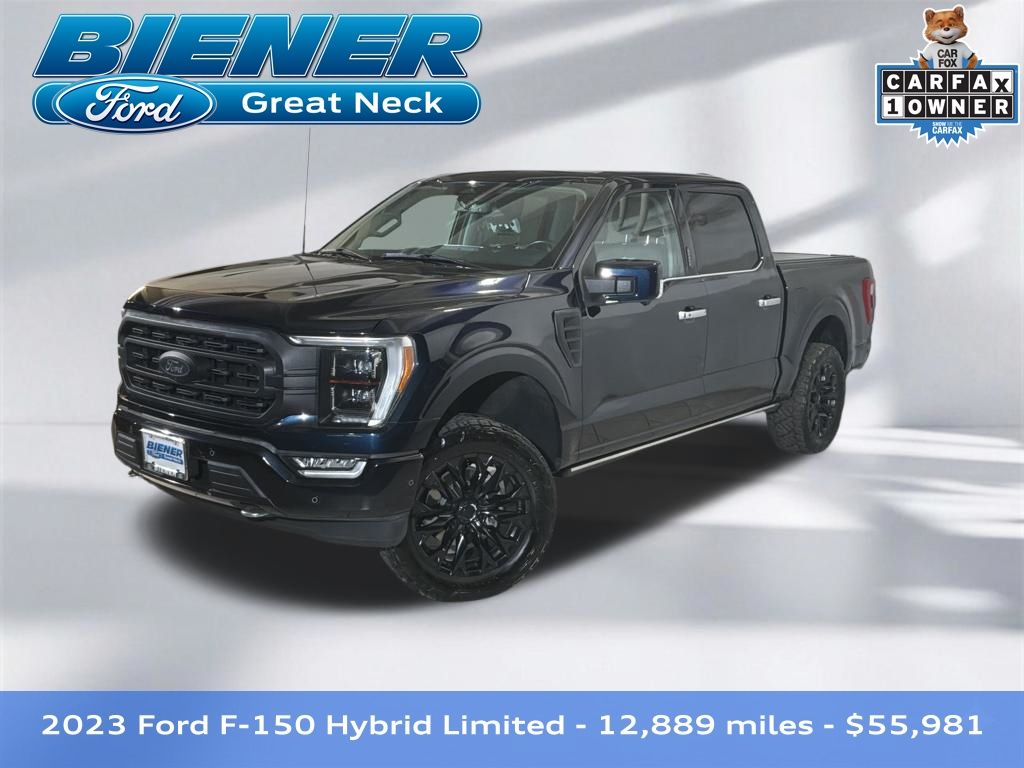 Blue Metallic 2023 Ford F-150 Limited SuperCrew 4WD Pickup Truck Four-Wheel Drive Automatic