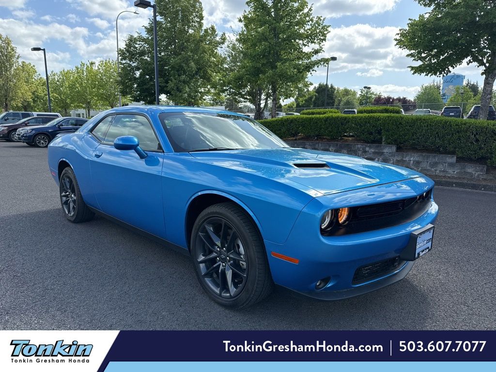 B5 Blue Pearlcoat 2023 Dodge Challenger Coupe All-Wheel Drive 8-Speed Automatic