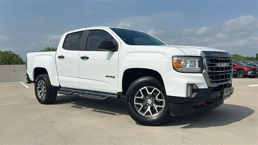2021 GMC Canyon AT4 w/Leather White at AutoSavvy Houston Southwest