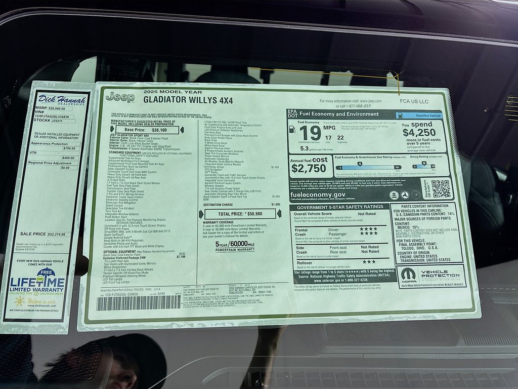 2025 Jeep Gladiator Willys