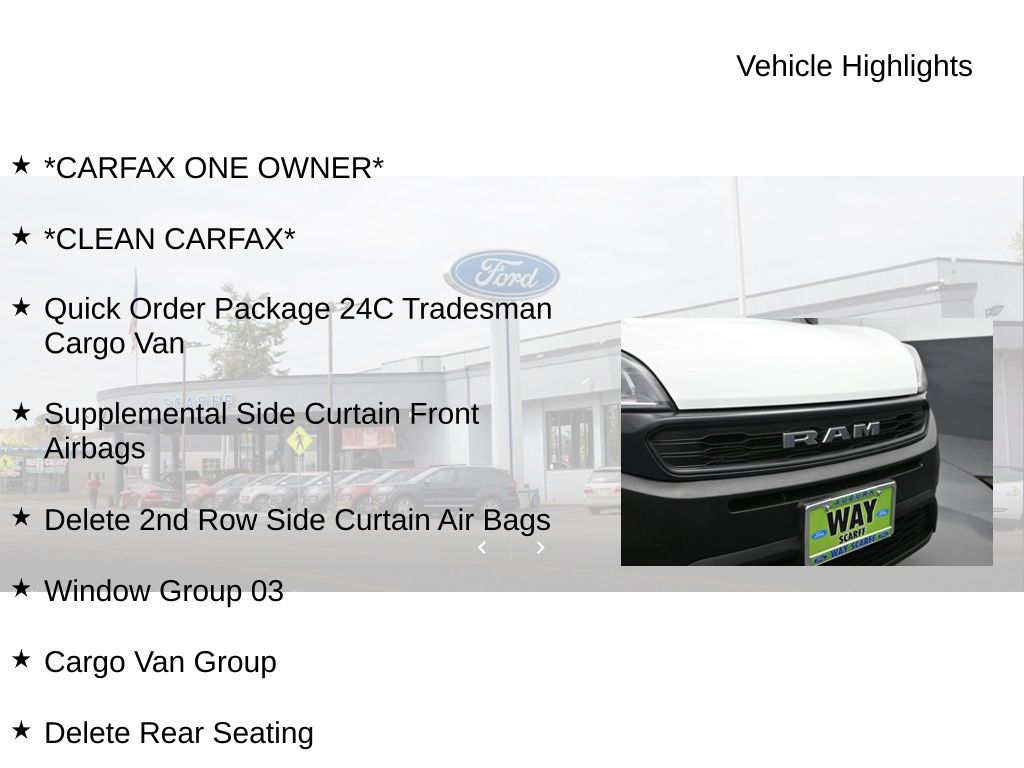 2021 Ram ProMaster City Tradesman Cargo Van