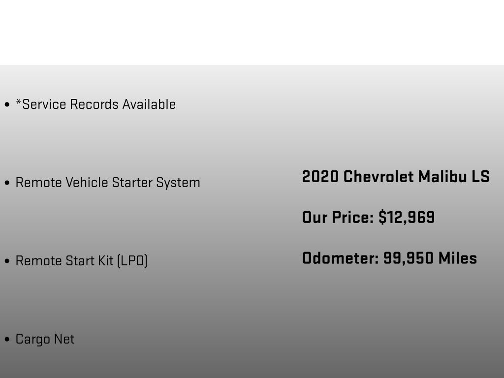 2020 Chevrolet Malibu LS Red at Klick Lewis Buick Chevrolet