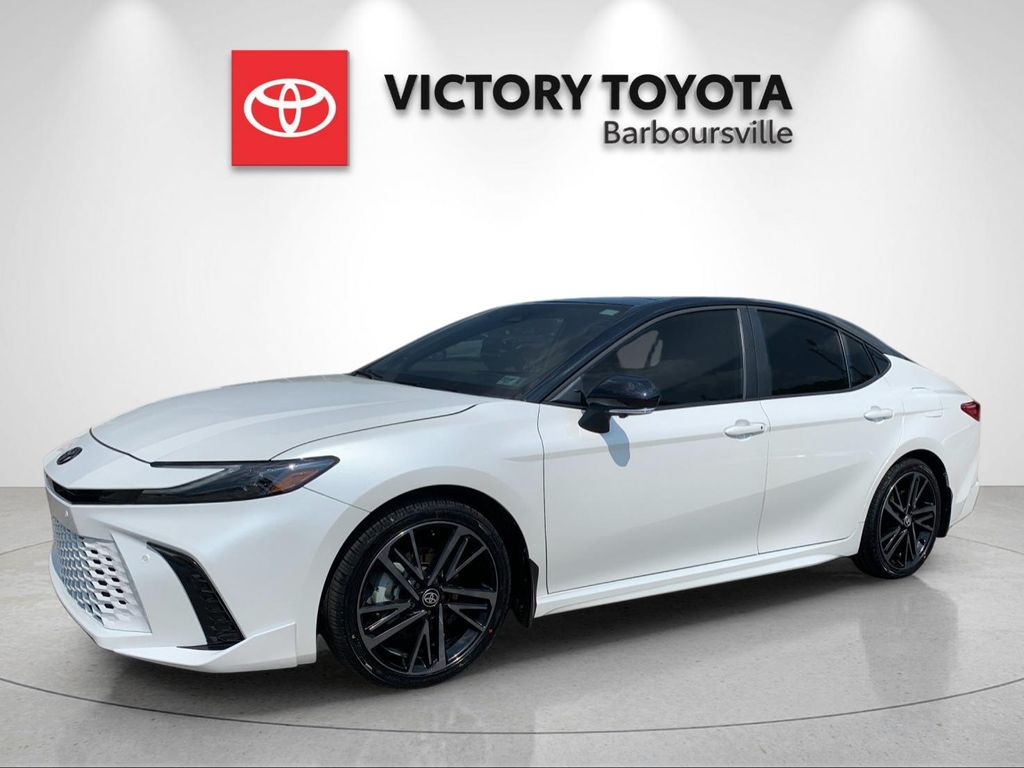 Wind Chill Pearl/Midnight Black Metallic 2025 Toyota Camry Sedan All-Wheel Drive Continuously Variable Transmission