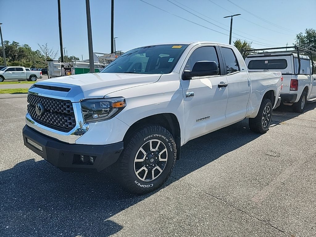 Super White 2021 Toyota Tundra Pickup Truck Four-Wheel Drive 6-Speed Automatic