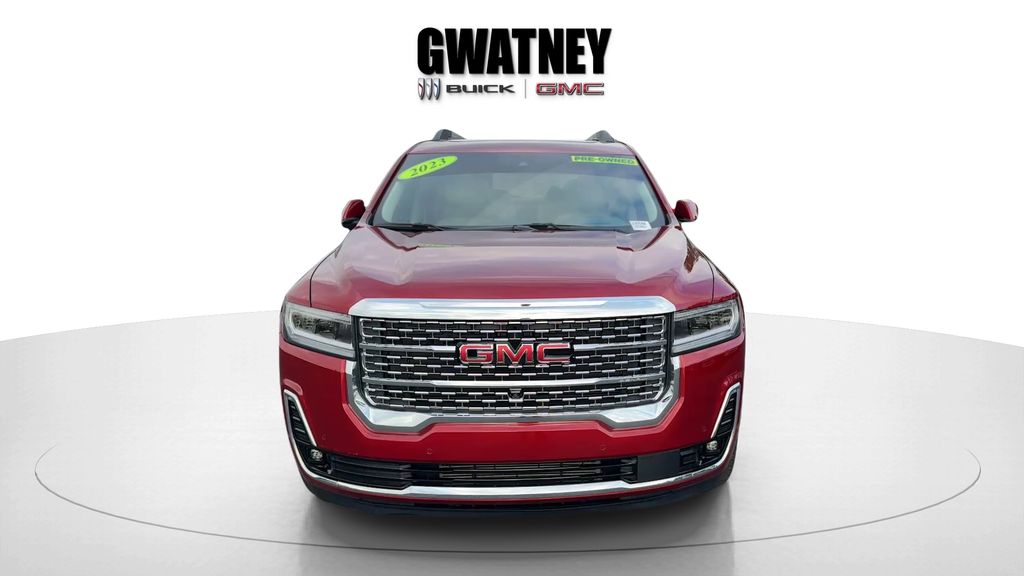 Volcanic Red Tintcoat 2023 GMC Acadia Denali FWD SUV / Crossover Front-Wheel Drive 9-Speed Automatic