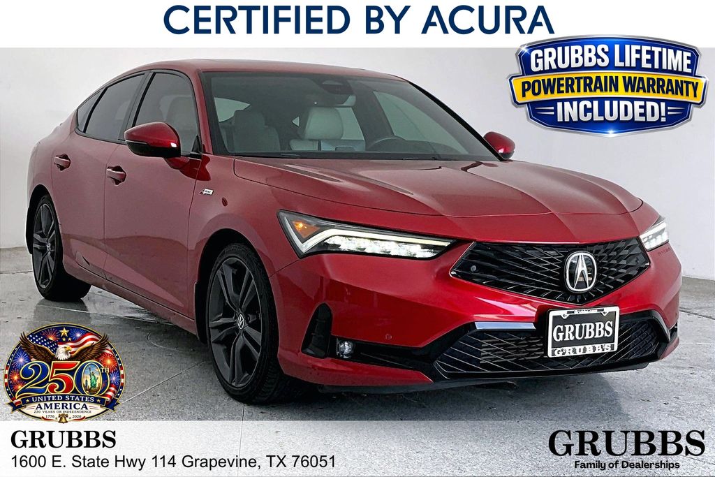 Performance Red Pearl 2023 Acura Integra Sedan Front-Wheel Drive Continuously Variable Transmission