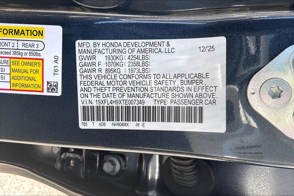 Used 2026 Honda Civic Hybrid Hatchback