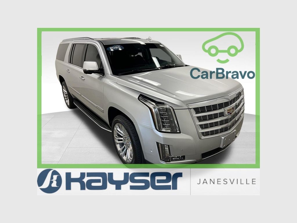 Radiant Silver Metallic 2020 Cadillac Escalade ESV SUV / Crossover Four-Wheel Drive