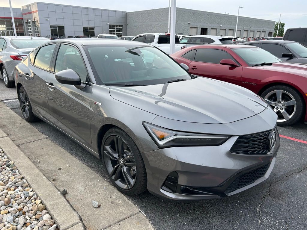 Liquid Carbon Metallic 2024 Acura Integra FWD with A-SPEC Package Sedan Front-Wheel Drive Continuously Variable Transmission