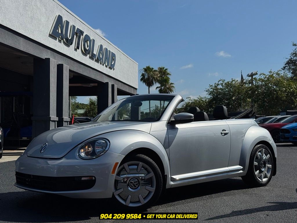 Reflex Silver Metallic/Black Roof 2015 Volkswagen Beetle Convertible Front-Wheel Drive 6-Speed Automatic