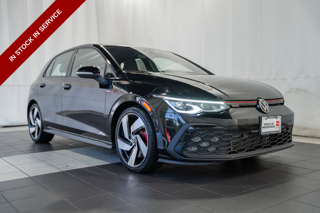 Mythos Black Metallic 2024 Volkswagen Golf GTI Hatchback Front-Wheel Drive 7-Speed Dual Clutch