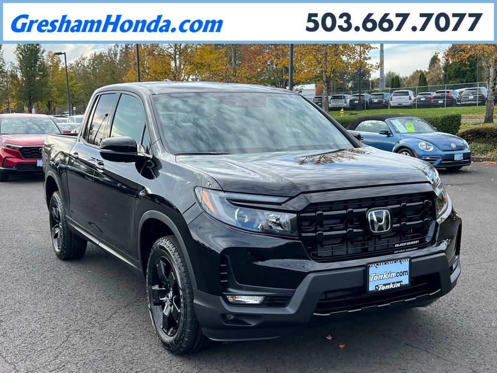 Crystal Black Pearl 2026 Honda Ridgeline Pickup Truck All-Wheel Drive 9-Speed Automatic