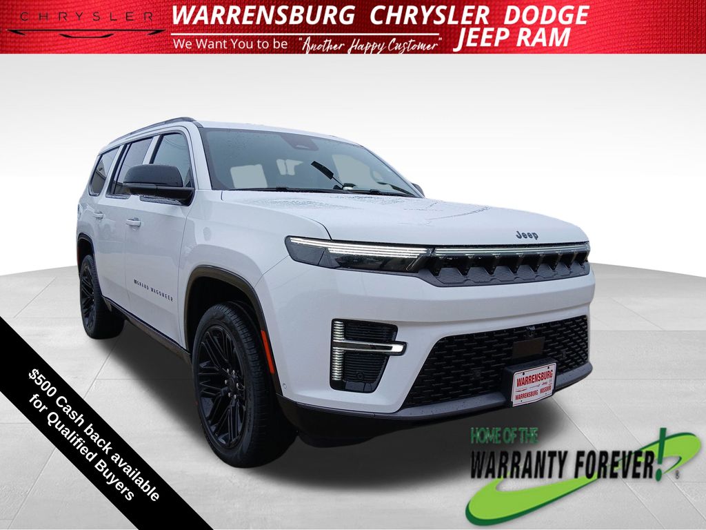 Bright White Clearcoat 2026 Jeep Grand Wagoneer Limited Reserve 4WD SUV / Crossover Four-Wheel Drive 8-Speed Automatic
