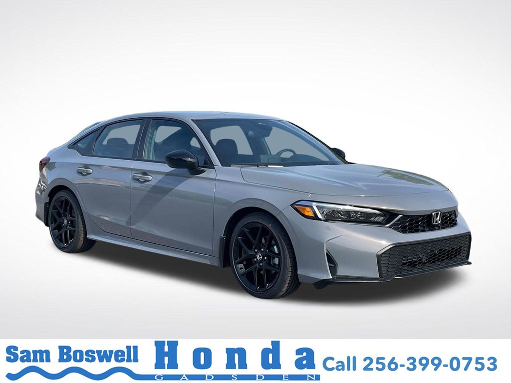 Urban Gray Pearl 2026 Honda Civic Sedan Front-Wheel Drive Continuously Variable Transmission