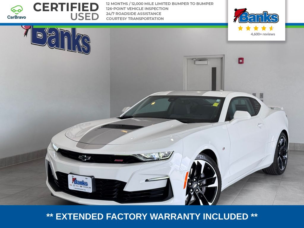 Summit White 2022 Chevrolet Camaro Coupe Rear-Wheel Drive Automatic
